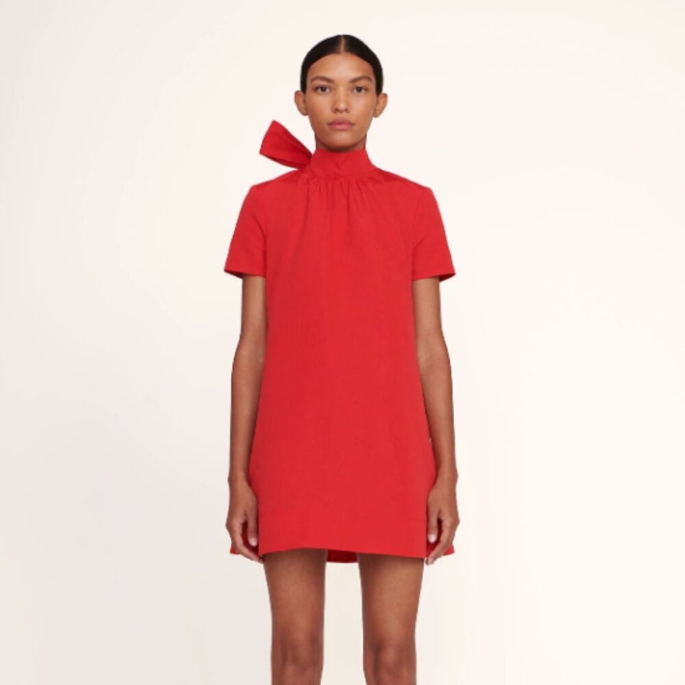 SOLD || Staud Mini Ilana Dress in Poinsettia